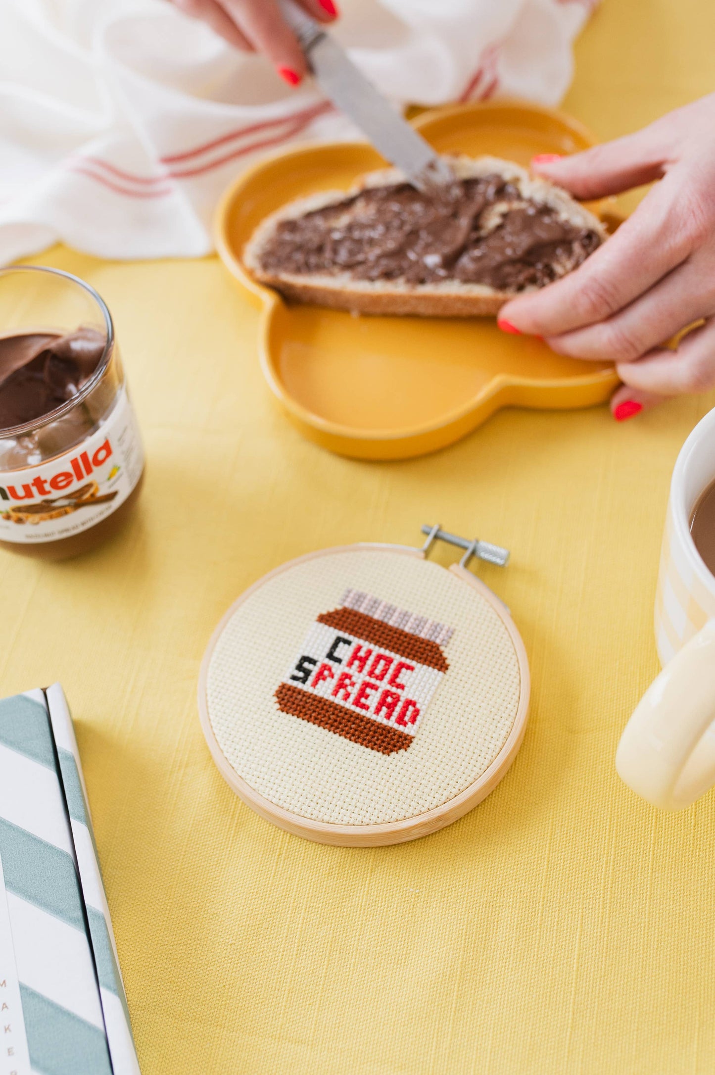 Chocolate Spread Cross Stitch Kit