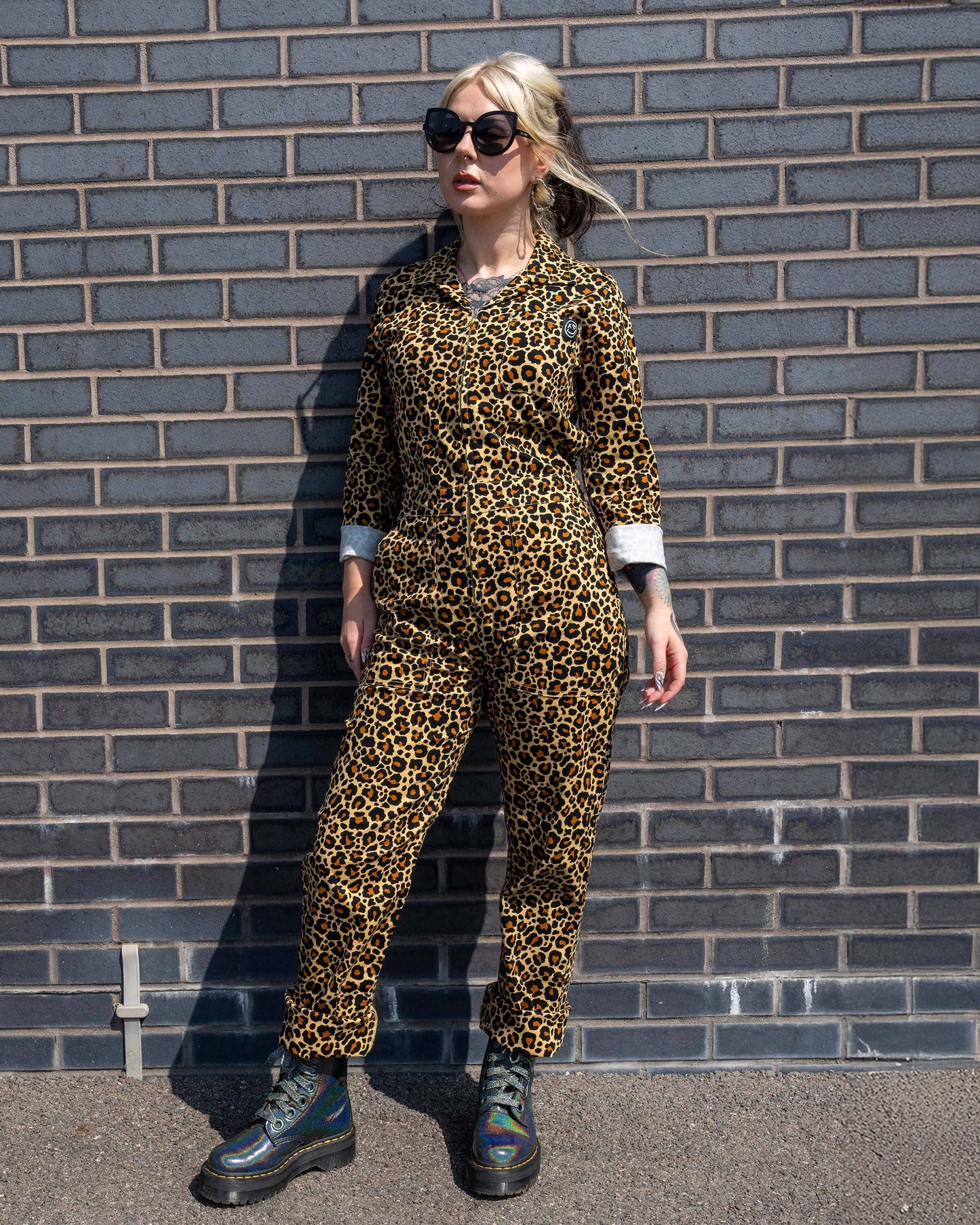 Rebel Romance Classic Leopard Print Boiler Suit