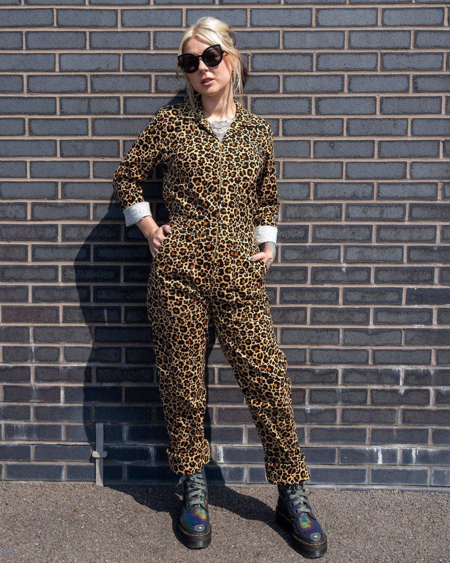 Rebel Romance Classic Leopard Print Boiler Suit