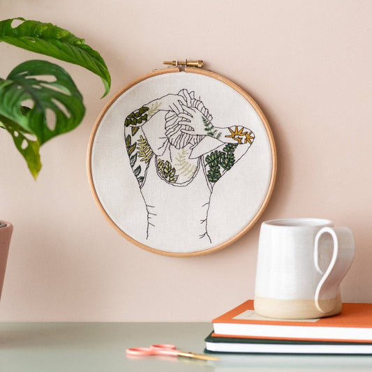 Botanical Tattoos Modern Embroidery Kit