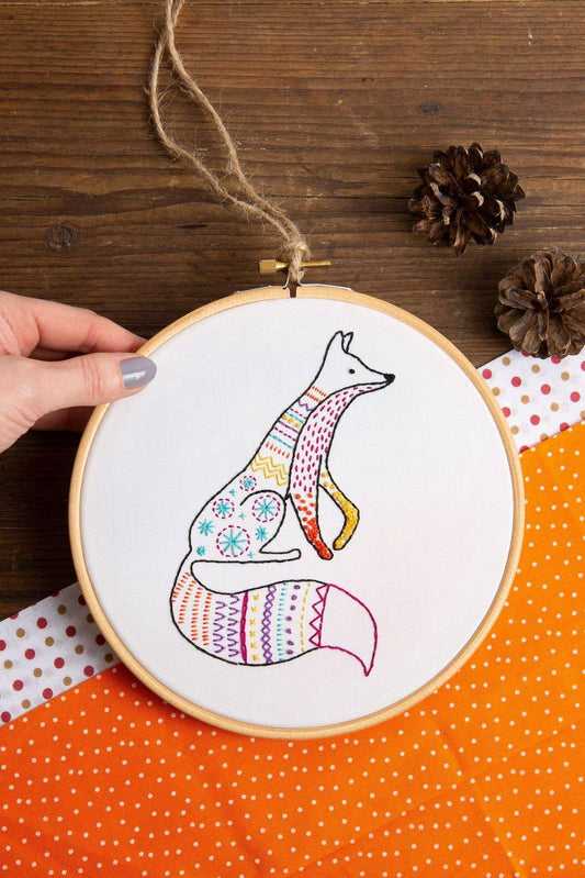 Fox Embroidery Kit | Complete Craft Kit for Beginners