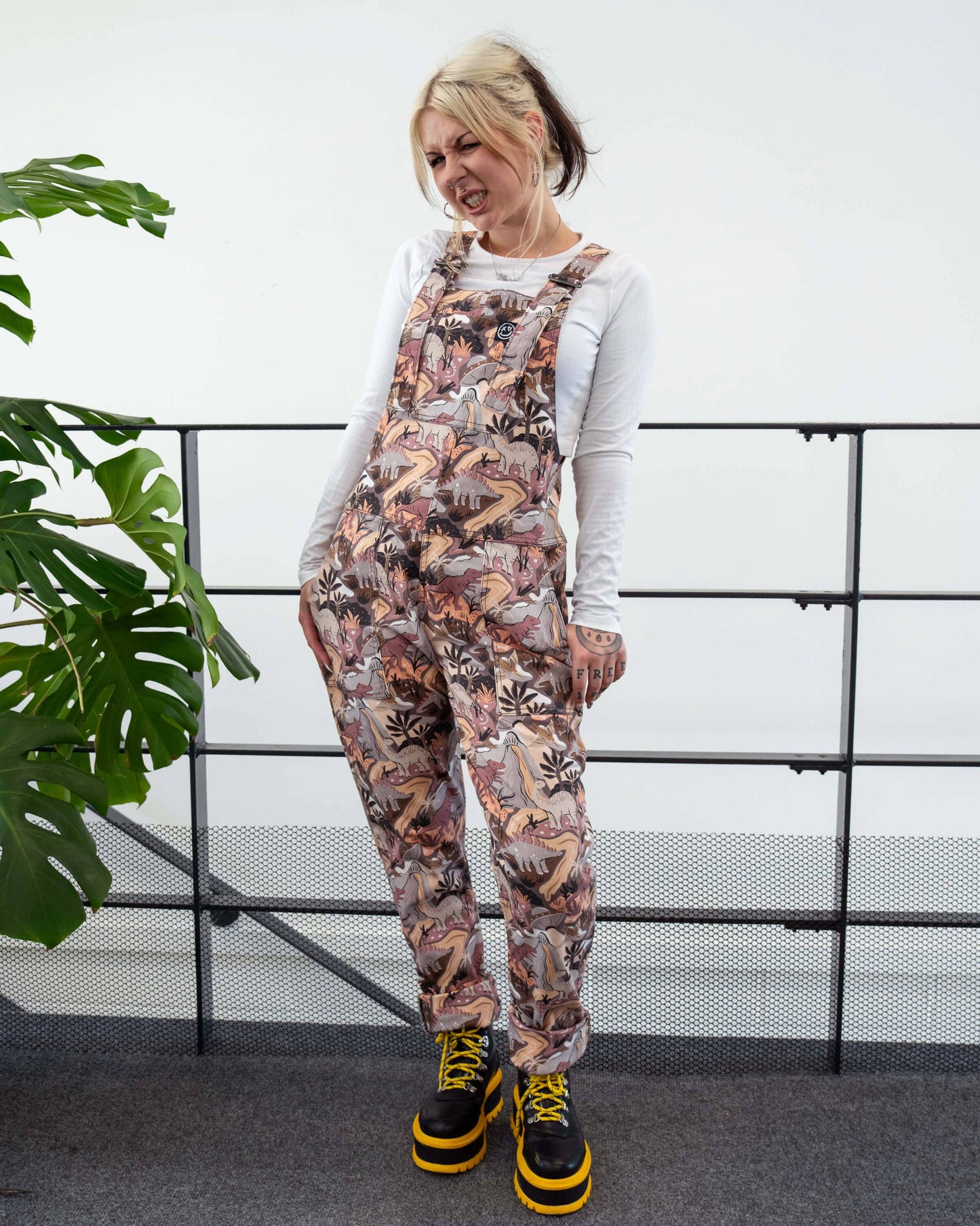 Rebel Romance Dinoverse Stretch Dungarees