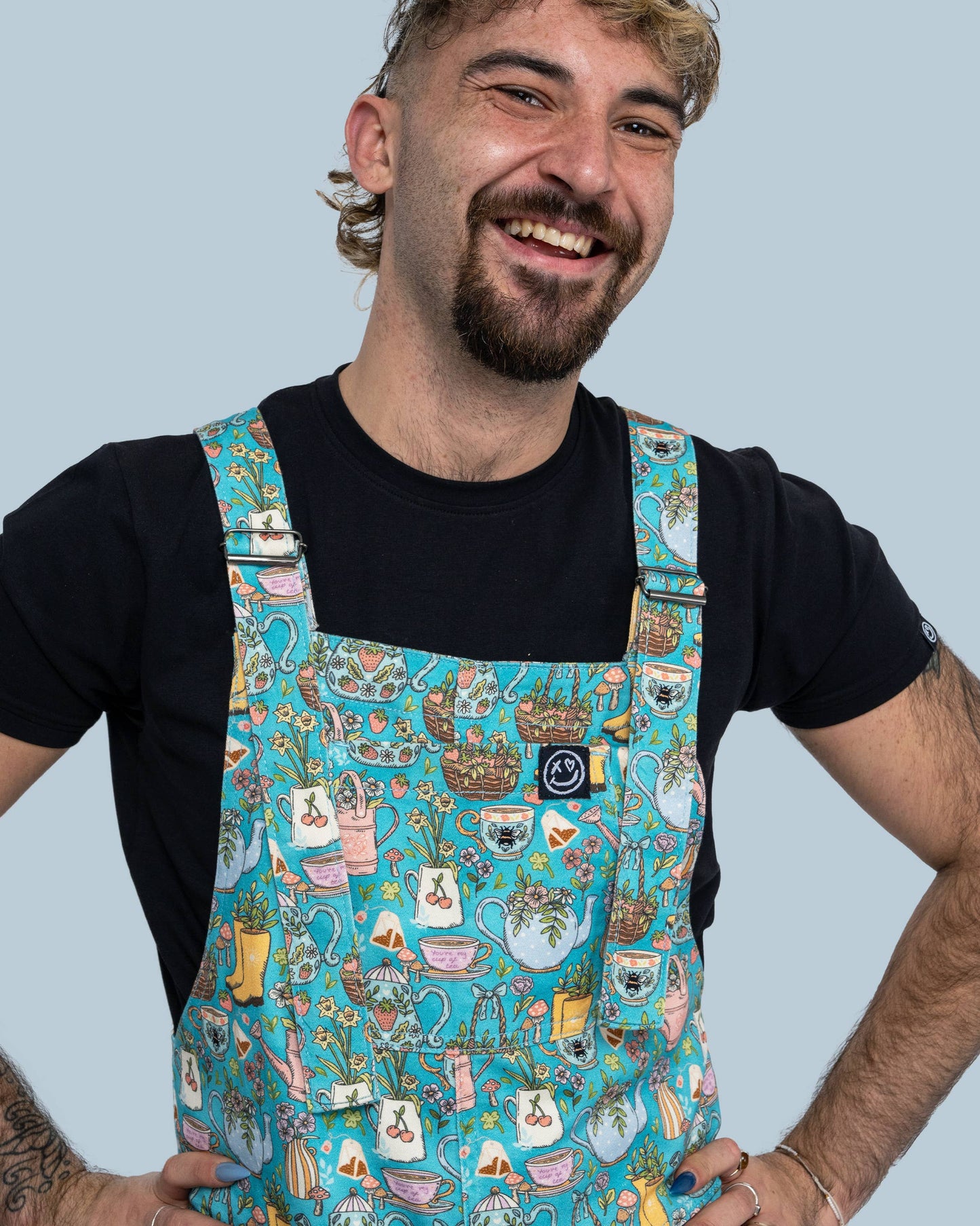 Rebel Romance Bloom & Brew Stretch Dungarees 