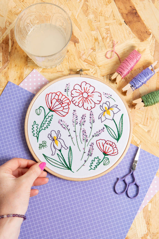 Fields of Provence Embroidery Kit | Complete Craft Kit for Beginners